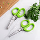 Multifunctional Multi-layer Green Onion Scissors Stainless Steel Onion Cutting Knife Herb Seaweed Spice Scissors Kitchen Scissor Kitchen Gadgets