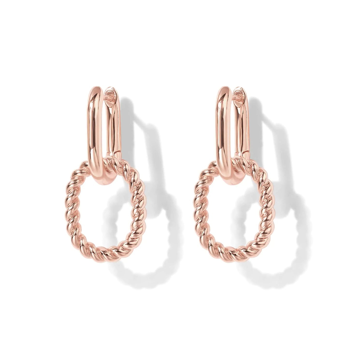 PAVOI 14K Gold Convertible Link Huggie Earrings