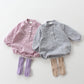 Long Sleeve Plaid Jumpsuit Baby Boy And Baby Girl