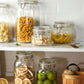 Round Glass Tea Jar Food Storage Box Preservation Container