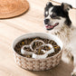 Ceramic Slow Feeder Dog Bowl Slow Feeder Dog Bowl For Medium Large Anti-Choking Slow Eating Dog Bowl Non Slip Dog Bowl Slow Feeder