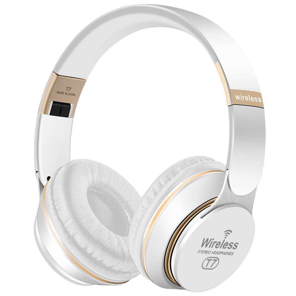 Cross-border T7 Headset Bluetooth Wireless Mobile Phone Music Foldable Running Subwoofer Stereo Headset Headset