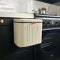 Vintage Cream Kitchen Hanging Trash Can