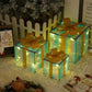 Remote Control Christmas Gift Box Lights Christmas Three-piece Decoration
