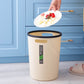 Simple Glossy Color Trash Can Kitchen Large Capacity