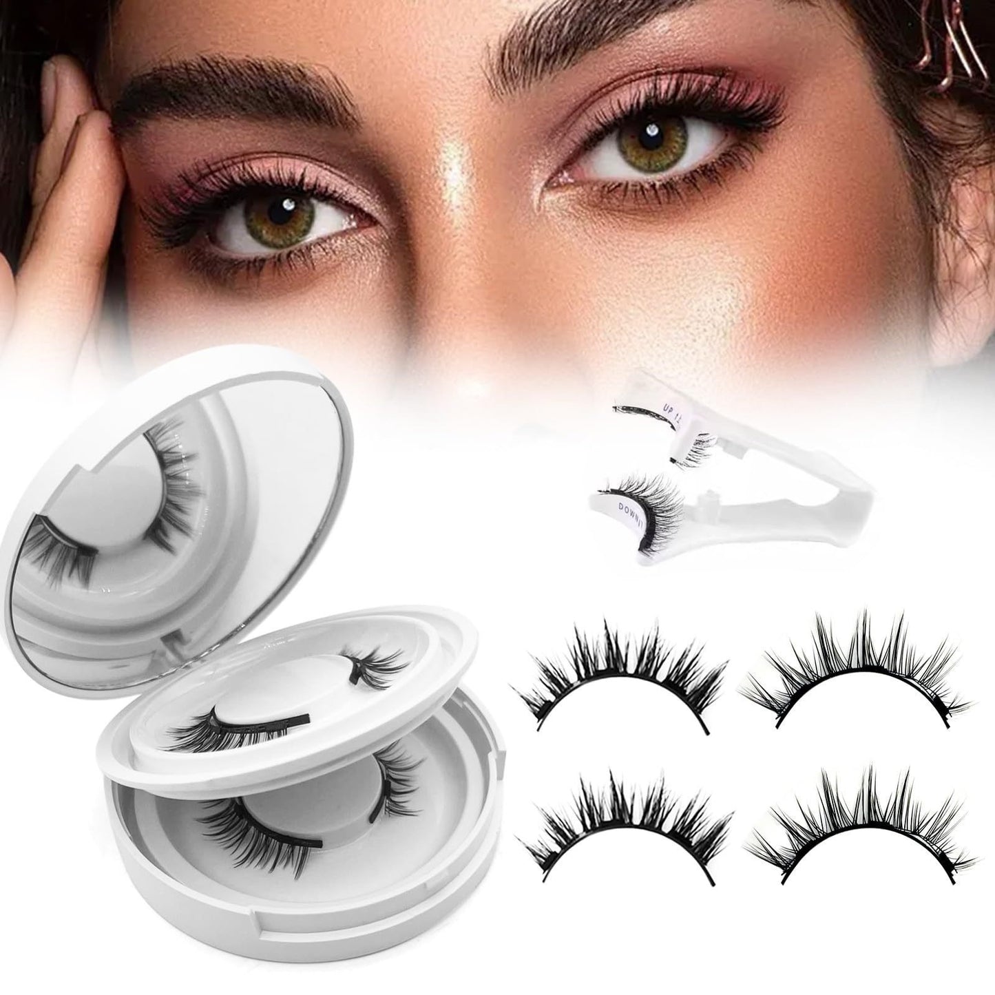 Magnetic Suction False Eyelashes Integrated Soap Holder Glue-free False Eyelashes Thick