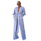 Shirt Underpants Two Piece Belt Loungewear