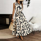 Women Sleeveless Boho Floral Maxi Dress