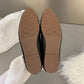 Cross Buckle Flats Women's Retro