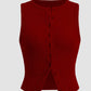 Slim Fit Sleeveless Waistcoat Vest Women