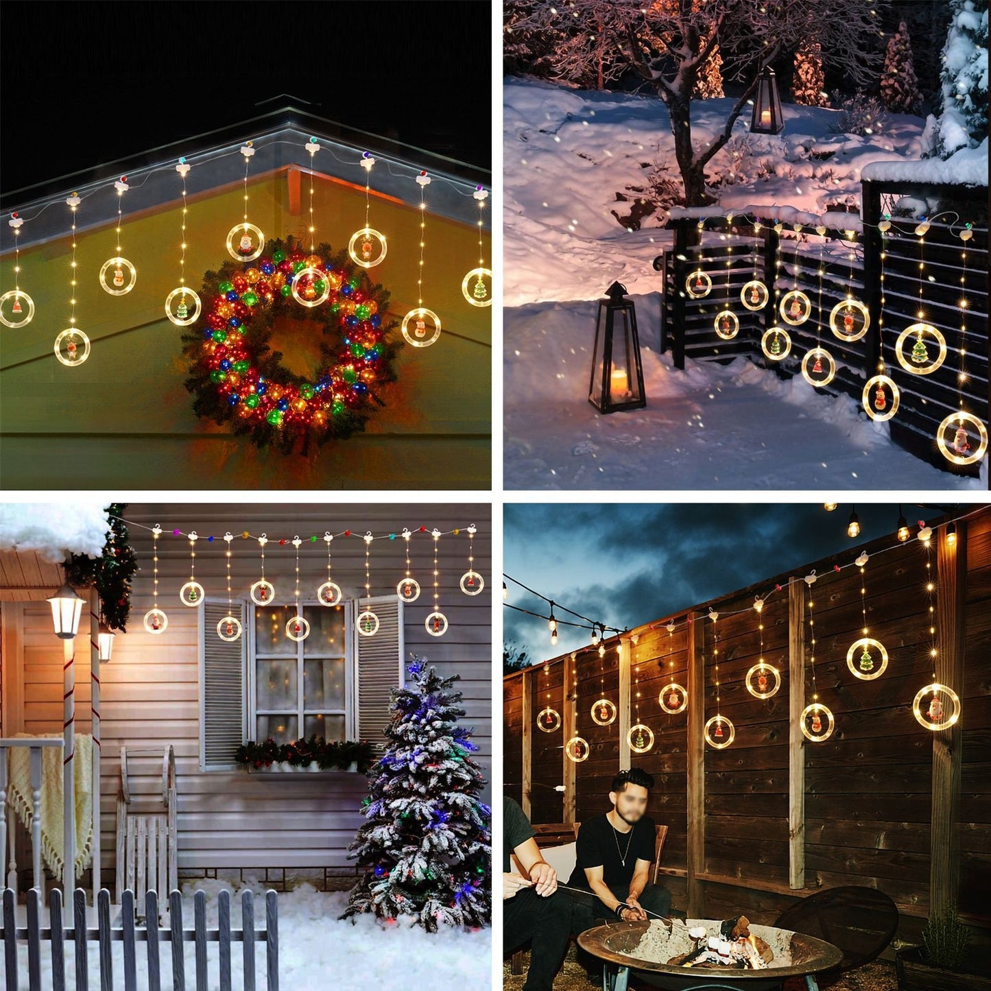 LED Christmas Curtain Lights, Indoor Scene Decoration