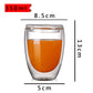 Household Double Layer Transparent Glass Water Cup