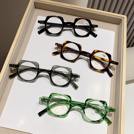 Anti-blue Light Retro Frame Presbyopic Glasses Men Old Reading Glasses