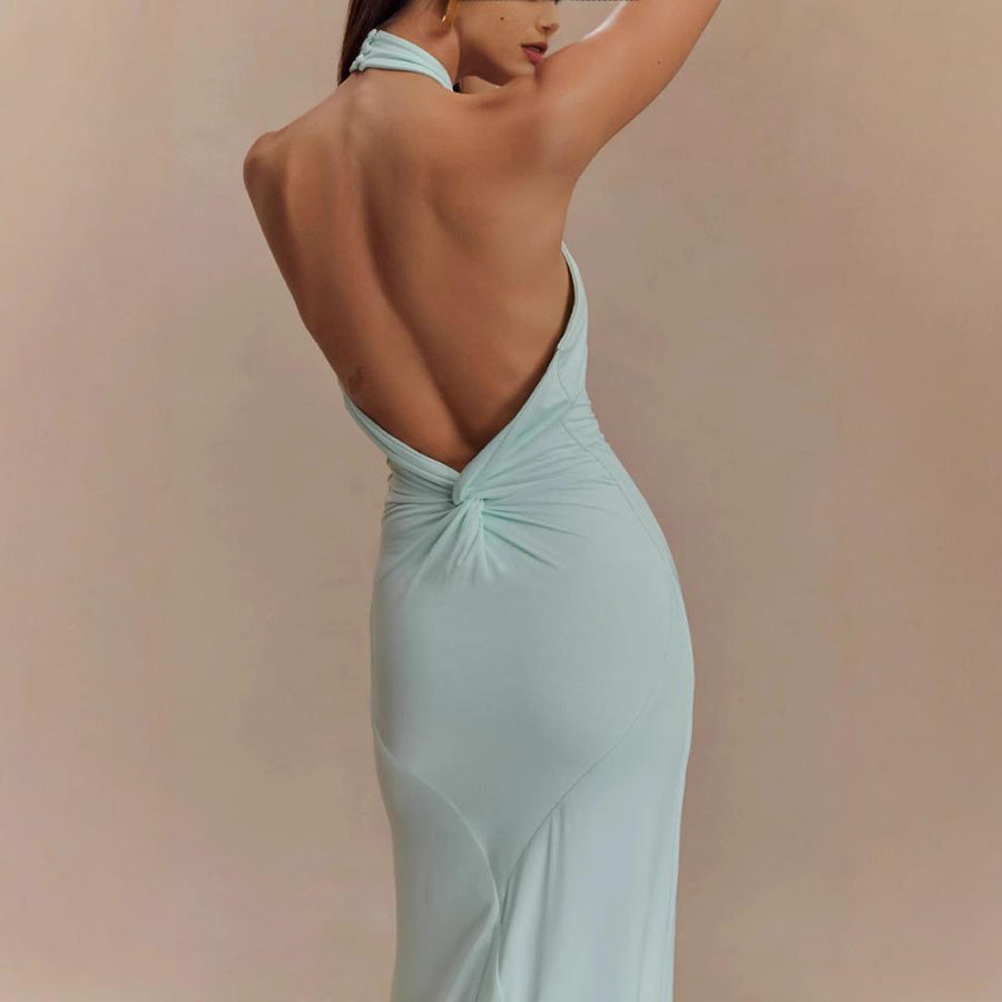 Ins Bodycon Halter Dress