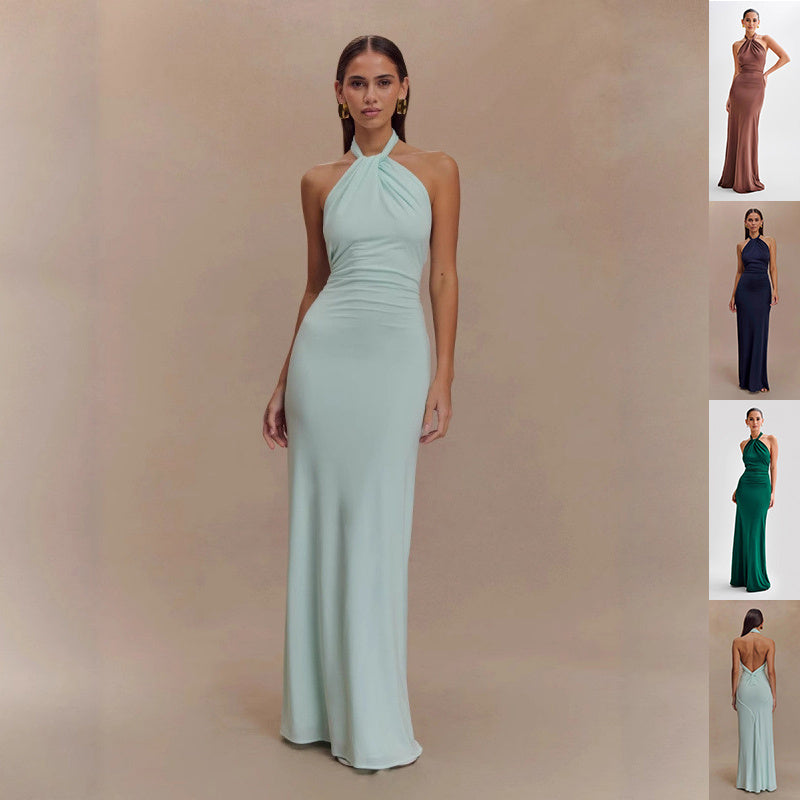 Ins Bodycon Halter Dress