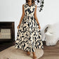 Women Sleeveless Boho Floral Maxi Dress
