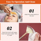 10 Professional Soft Facial Fan Brushes For Mask Mud Cream, Glycolic Peel & Makeup Application - Esthetician Tools With Champagne Finish
