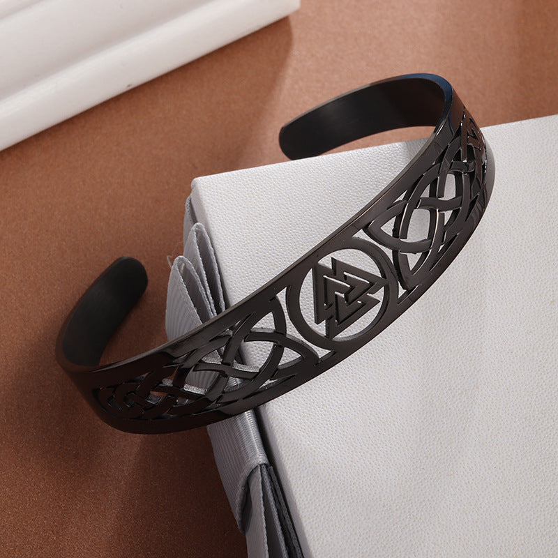 Celtic Knot Vintage Bracelet Fashion Men Titanium Steel Bracelet