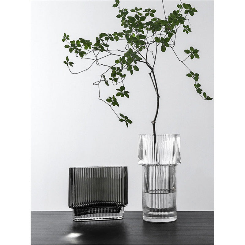 Creative Simple Transparent Glass Vase Water - Raising