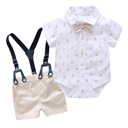 Baby Boy Cross-border Baby Boy Overalls Suit