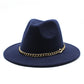 Broad-brimmed Hat Fashion Flat Brim Top Hat Men Women