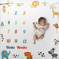 Baby Play Mats Infant Portray Diaper Milestone Photo Background Blankets