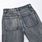 Punk Loose Straight Trousers Men