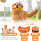 Crinkle Dog Toys Squeaky Dog Toys No Stuffing Dog Toys Durable Interactive Dog Chew Toys For Puppy Small Medium Large Dogs Hamburger