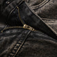 Pleated Loose Denim Trousers Men