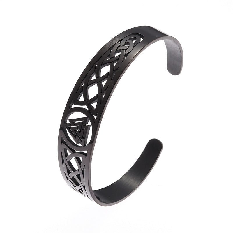 Celtic Knot Vintage Bracelet Fashion Men Titanium Steel Bracelet
