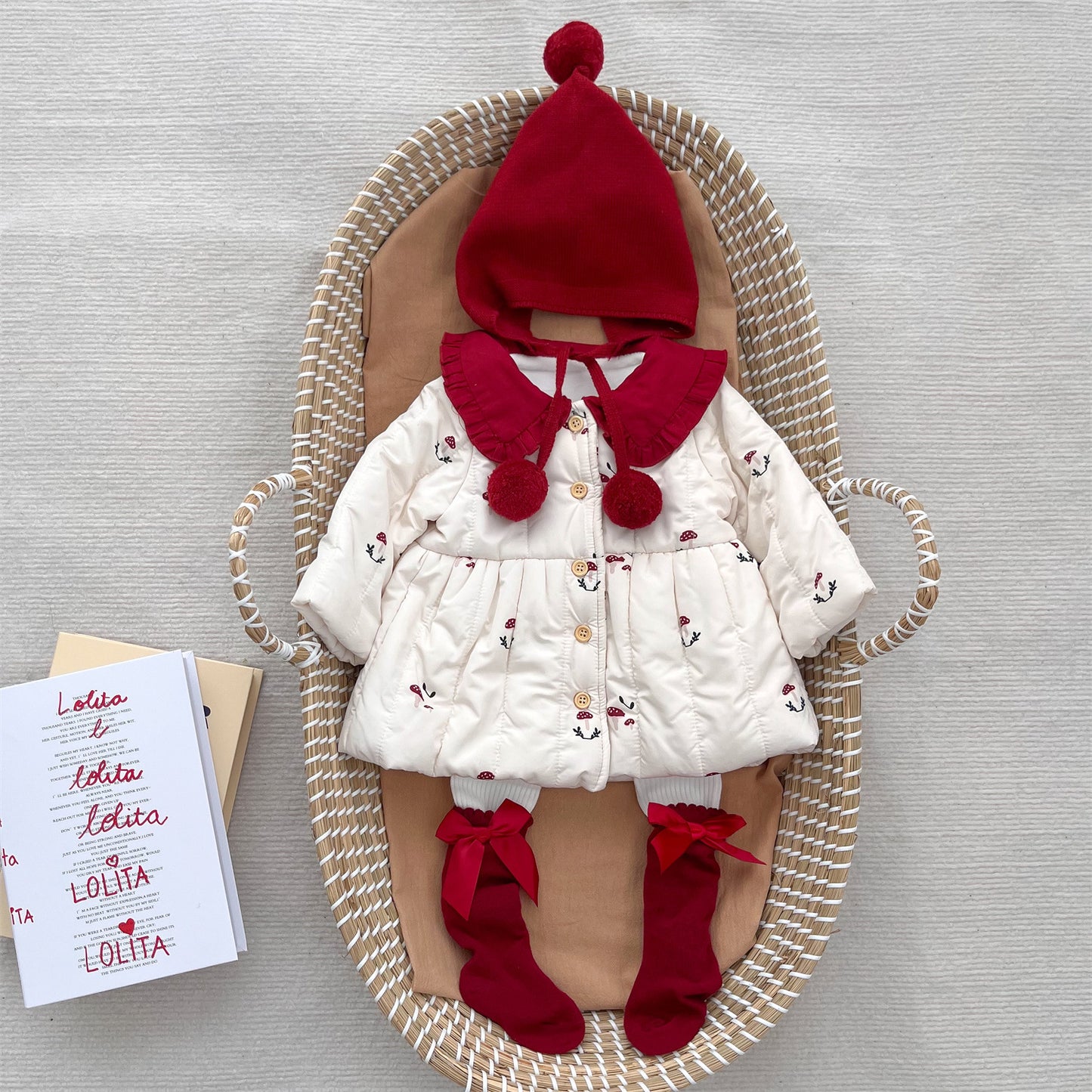 Baby Girl Coat Autumn And Winter Fashionable Cotton Clothing Fleece-lined
