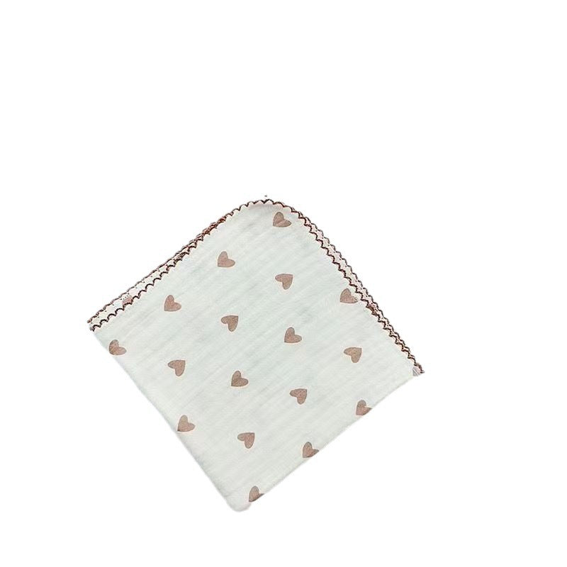 Cotton Yarn Baby Face Towel Milk Towel Baby Feeding Saliva Towel Handkerchief