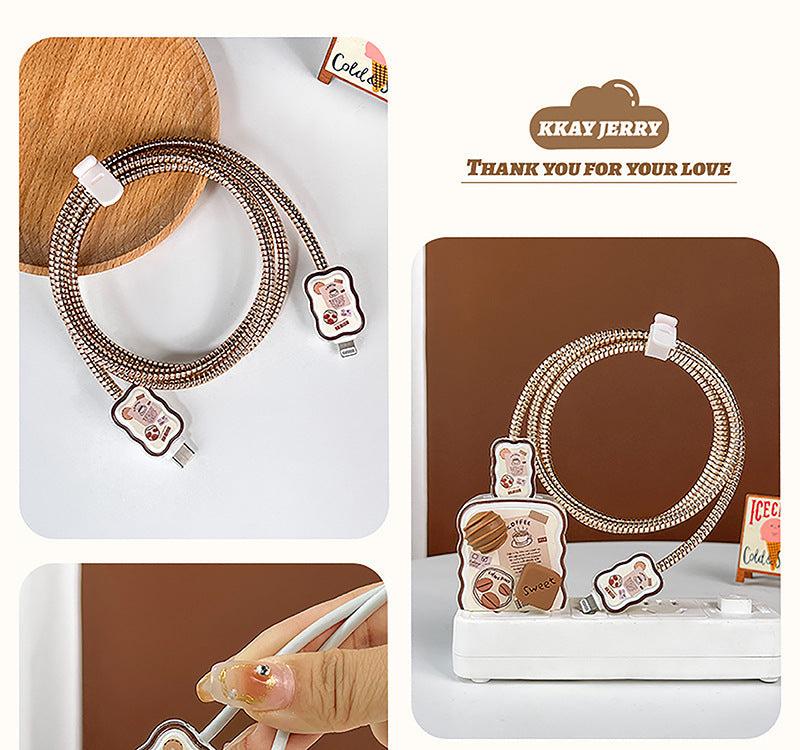 Mobile Phone Charger USB Cable Protection Sleeve