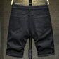 Men's Jeans Shorts Ripped Thin Breeches