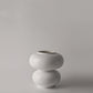 Creative Donut Shaped Vase Hydroponic White Ceramic Vase