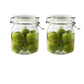 Round Glass Tea Jar Food Storage Box Preservation Container