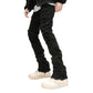 Shredded Hem Jeans Straight Slimming Boot Shorts Men