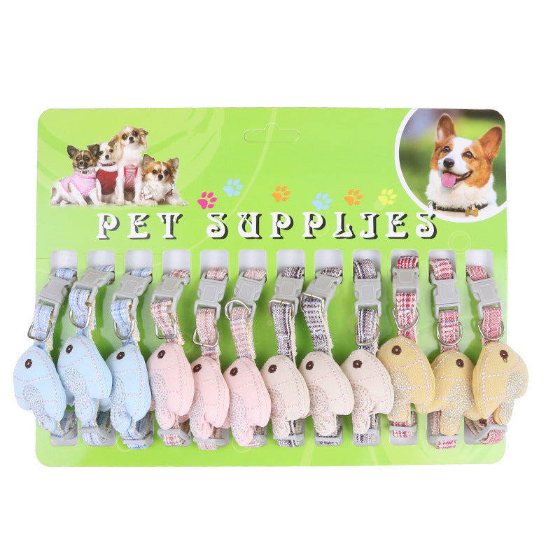 Simple Small Fish-shaped Pet Collar Cat Collar