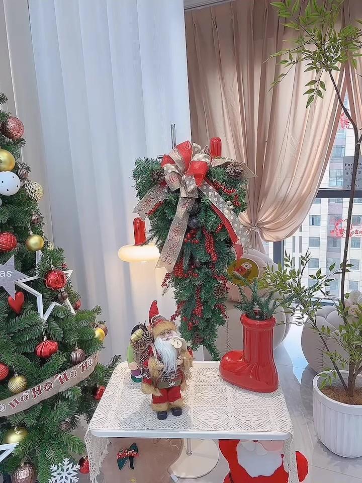 A Christmas Door Hanging Christmas Decorations Holiday