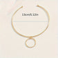 Women Collar Choker Necklace Big Circle Geometric Metal Pendants Torques Statement Necklaces