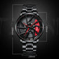 Hub Stereo Caliper Skeleton Dial Watch
