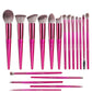 18 Brilliant Red Makeup Brushes Suit In Stock Logo-free Beauty Tools Long Handle Makeup Brushes