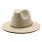 Broad-brimmed Hat Fashion Flat Brim Top Hat Men Women