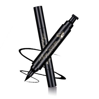 Double-headed Triangle Seal Eyeliner 2-in-1 Waterproof Eyeliner