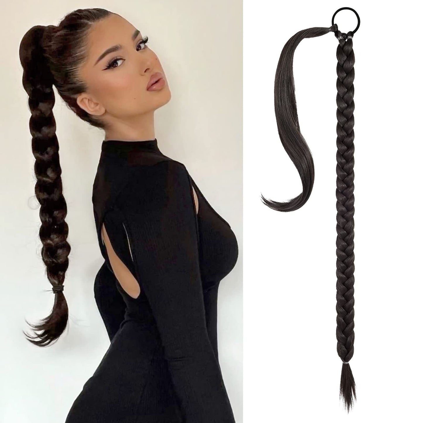 Wig Horsetail European Beauty Long Hair Winding