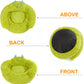 Cute Calming Dog And Cat Bed Indoor High Bolster Donut Dog Beds Comfortable Plush Cuddler Dog Be Size For Small Dogs And Cats Cute Cartoon Soft Bed Green