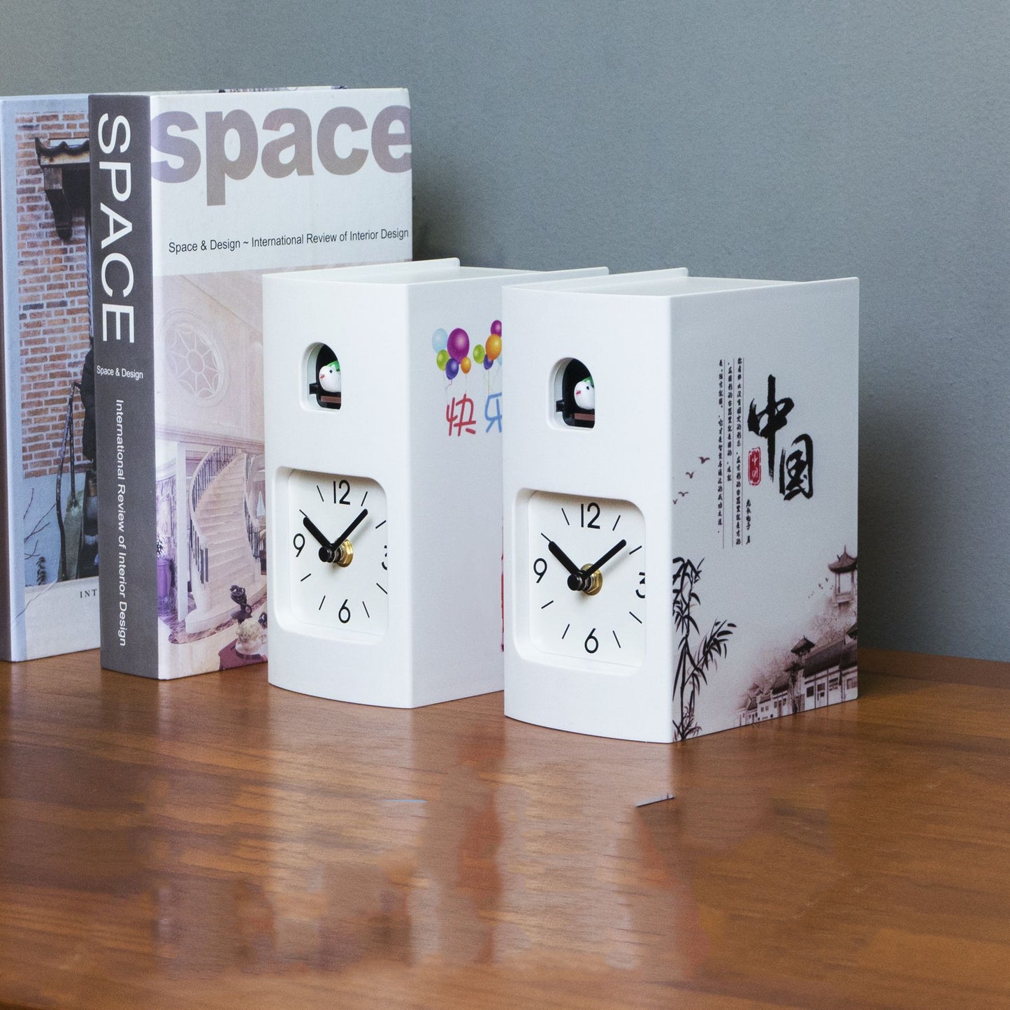 Cuckoo Clock Living Room Table Clock Desk Clock Desktop Pendulum Clock Bedroom