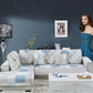 High-end Cotton Sofa Cushion Simple Cloth Modern Cotton Twill Four Seasons Non-slip Cushion Summer Sofa Covers