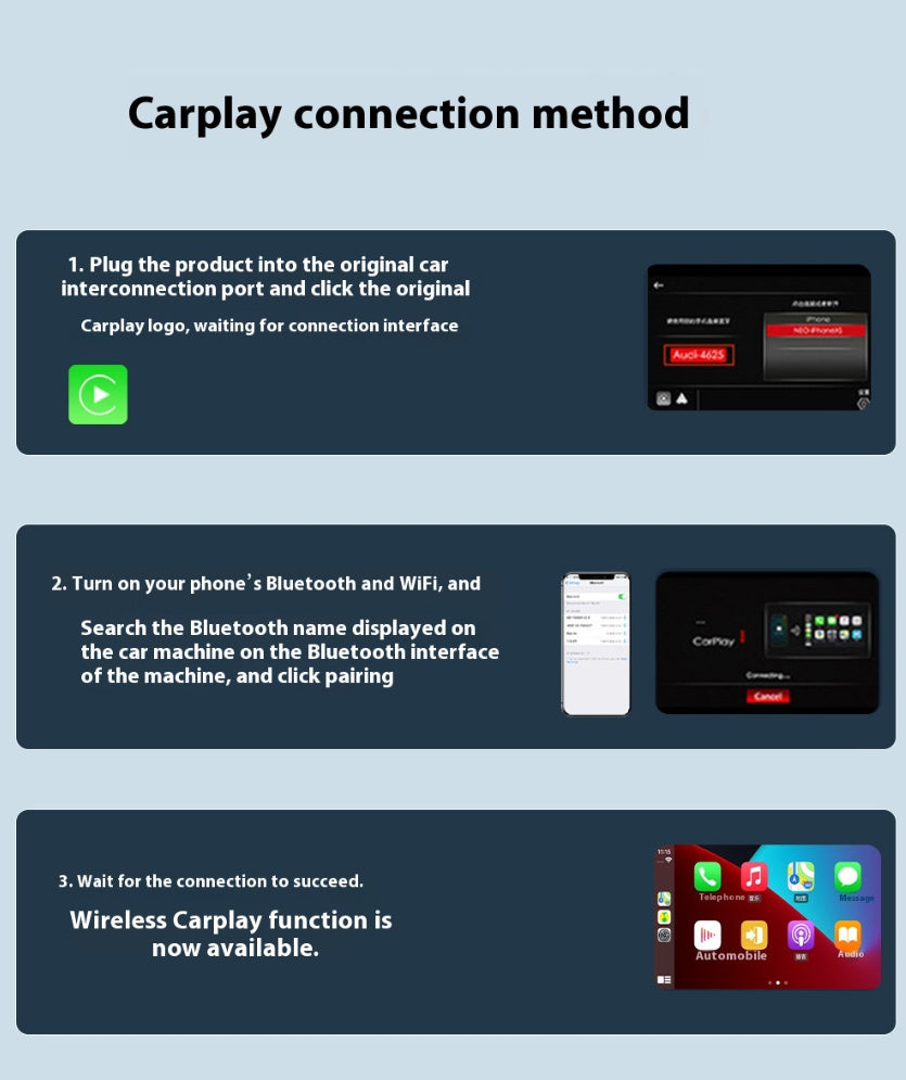 Wired To Wireless Carplay Box