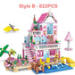 Building Blocks Seaside Villa Dream Castle Tree House House